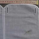 Scheibengardinenstoff Stickereipanneau weiß 45cm hoch