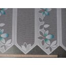 Kurzstück 125cm Scheibengardinenstoff Blumen...