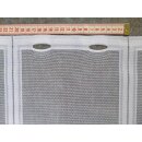 Kurzstück 160cm Scheibengardinenstoff weiß Sterne grau weiß 59cm hoch