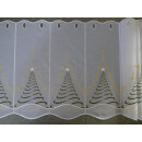 Kurzstück 130cm Scheibengardinenstoff Tannenbaum...