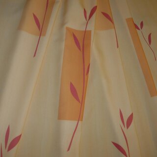 Dekostoff orange terra mit Muster bedruckt 150cm breit