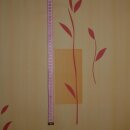 Dekostoff orange terra mit Muster bedruckt 150cm breit