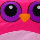 Kuschelkissen in Eulen Form pink lila