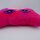Kuschelkissen in Eulen Form pink lila