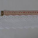 Spitze Wäschespitze Baumwolle ca. 50 mm weiß Meterware