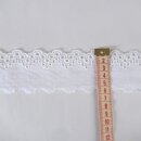 Spitze Wäschespitze Baumwolle ca. 50 mm weiß Meterware
