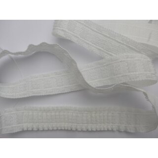 Kräuselband 11 Meter Klett-Flauschband weiß zum Ankletten