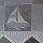 Scheibengardinenstoff 2,90 m Maritim karo weiß 48cm hoch