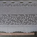 Scheibengardinenstoff 2,20 Meter Ranken Blätter 28cm hoch