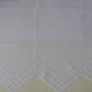Scheibengardinenstoff 249cm hoch weiß Stickerei...
