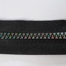 Reißverschluss Regenbogen 60 cm teilbar schwarz Kunststoff