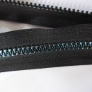 Reißverschluss Regenbogen 60 cm teilbar schwarz Kunststoff