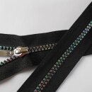Reißverschluss Regenbogen 60 cm teilbar schwarz Kunststoff