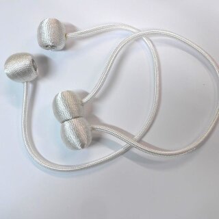 2er-Set Magnet-Raffhalter Weiß – 49 cm – Ohne Bohren