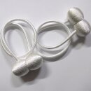 2er-Set Magnet-Raffhalter Weiß – 49 cm – Ohne Bohren