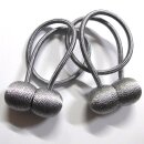 2er-Set Magnet-Raffhalter Grau – 49 cm – Ohne Bohren