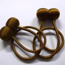 2er-Set Magnet-Raffhalter Braun – 49 cm – Ohne Bohren