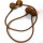 2er-Set Magnet-Raffhalter Braun – 49 cm – Ohne Bohren