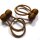 2er-Set Magnet-Raffhalter Braun – 49 cm – Ohne Bohren