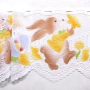 Scheibengardinenstoff Osterhase Ostereier bedruckt 30cm hoch