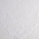 Scheibengardine Balkontür Blumen & Muster weiß 60/82cm