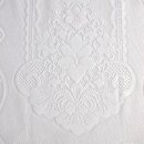 Balkontür Scheibengardine Blumen & Muster weiß 90/120cm