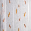 Scheibengardine 100cm-90cm hoch mit Tropfen in braun-beige