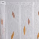 Scheibengardine 90cm-100cm hoch mit Tropfen in braun-beige
