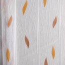 Scheibengardine 90cm-100cm hoch mit Tropfen in braun-beige