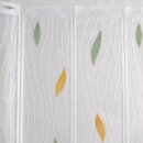 Scheibengardine 150cm-75cm hoch mit Tropfen in grün-beige