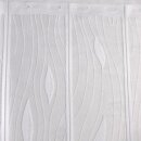 Scheibengardine 150cm - 50cm hoch mit Tropfen in Weiß