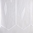 Scheibengardine 150cm - 50cm hoch mit Tropfen in Weiß