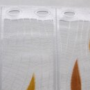Scheibengardine 150cm-35cm hoch mit Tropfen in braun-beige
