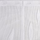 Scheibengardine 150cm - 35cm hoch mit Tropfen in Weiß