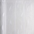 Scheibengardine 150cm - 75cm hoch mit Tropfen in Weiß