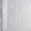 Scheibengardine 150cm - 100cm hoch mit Tropfen in Weiß