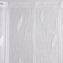 Scheibengardine 150cm - 100cm hoch mit Tropfen in Weiß
