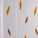 Scheibengardine 150cm-100cm hoch mit Tropfen in braun-aprikot