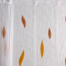 Scheibengardine 90cm-75cm hoch mit Tropfen in braun-aprikot