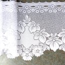 Scheibengardine 124cm-28cm hoch mit Blüten Blumen...