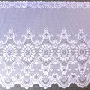 Scheibengardine 168cm-58cm hoch mit Blumen und Muster...