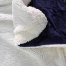 Maritime Kuscheldecke mit Anker – 150x200 cm, Wendedecke aus Fleece