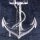 Maritime Kuscheldecke mit Anker – 150x200 cm, Wendedecke aus Fleece