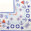 Mitteldecke Maritim 85x85 cm mit Anker Schiffen & Leuchttürmen