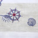 Mitteldecke Maritim Anker, Schiffe & Leuchttürme 85x85 bestickt