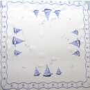 Mitteldecke Maritim Segelschiff Schiffe Anker 85x85 bestickt
