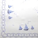 Mitteldecke Maritim Segelschiff Schiffe Anker 85x85 bestickt