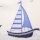 Mitteldecke Maritim Segelschiff Schiffe Anker 85x85 bestickt