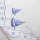 Mitteldecke Maritim Segelschiff Schiffe Anker 85x85 bestickt