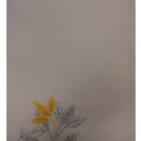 Tischläufer beige Blätter orang grau bestickt 40x160cm